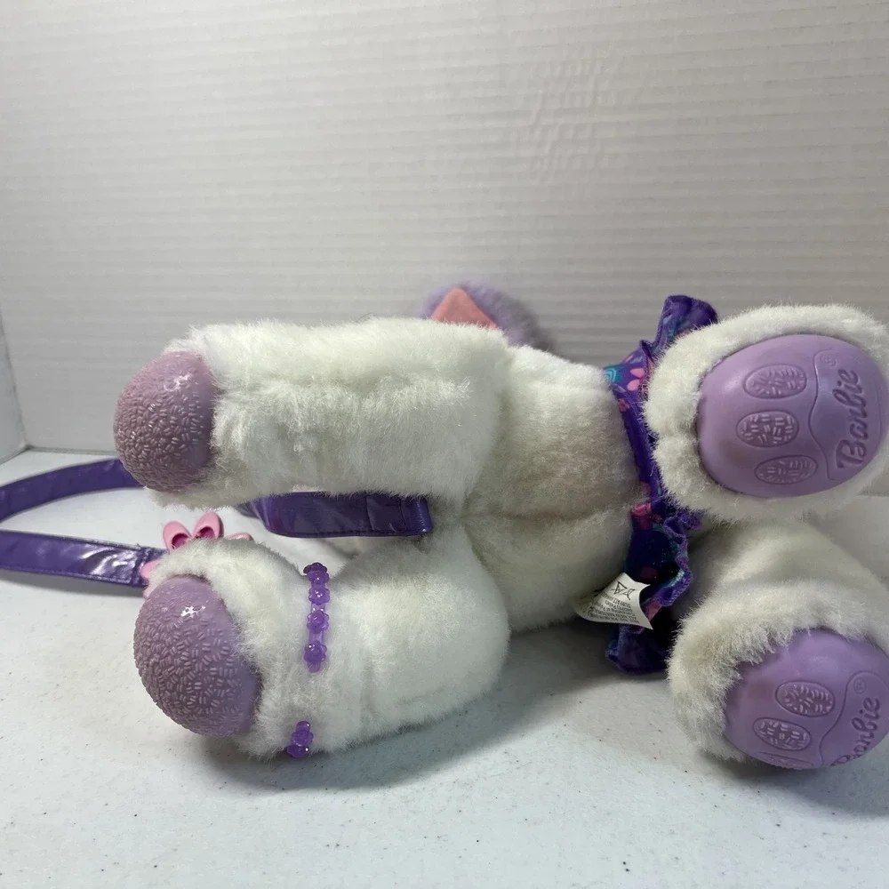 Barbie Perfectly Plush Fashion Cat Kitten White Purple 2001 Vintage Works